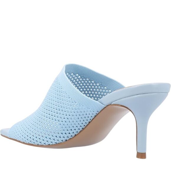 Journee Collection Womens Leighton Soft Knit Slip on Open Toe Pumps - Picture 3 of 4